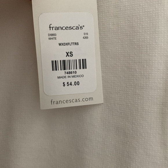 White Ruffle Strap Dress - Picture 4 of 4